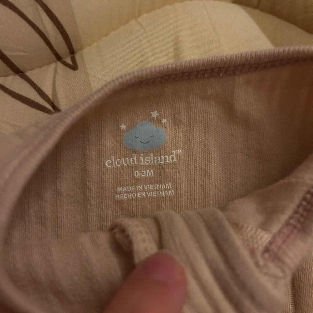 Cloud Island Beige Baby Bodysuit
